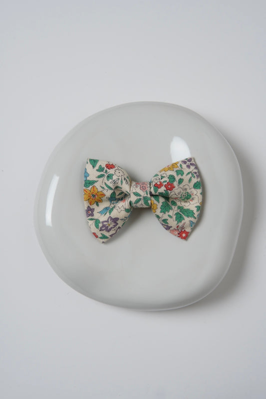 Dog bow tie, floral print