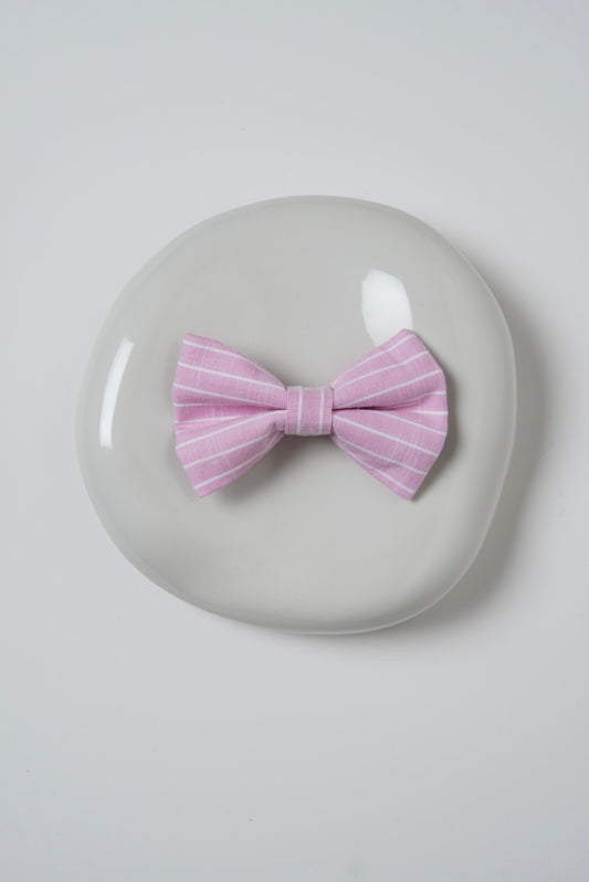 Handmade pink bow ie