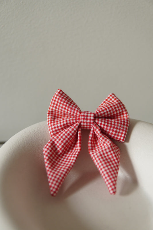 Sailor Bow Red Checkered