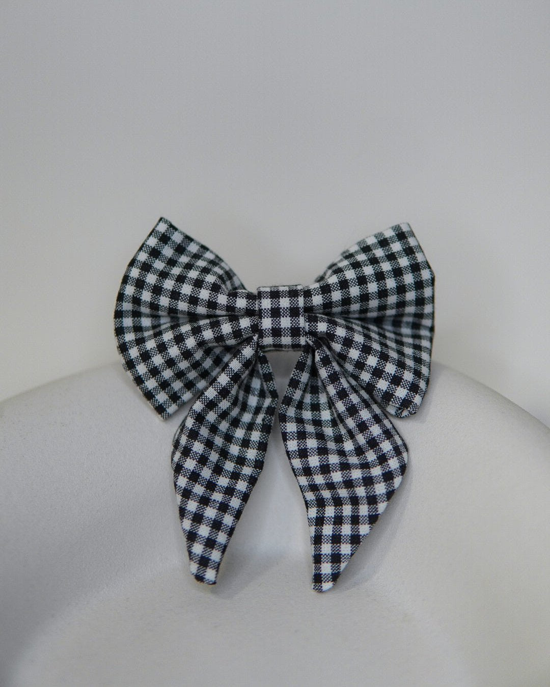 Sailor Bow Black Checkered