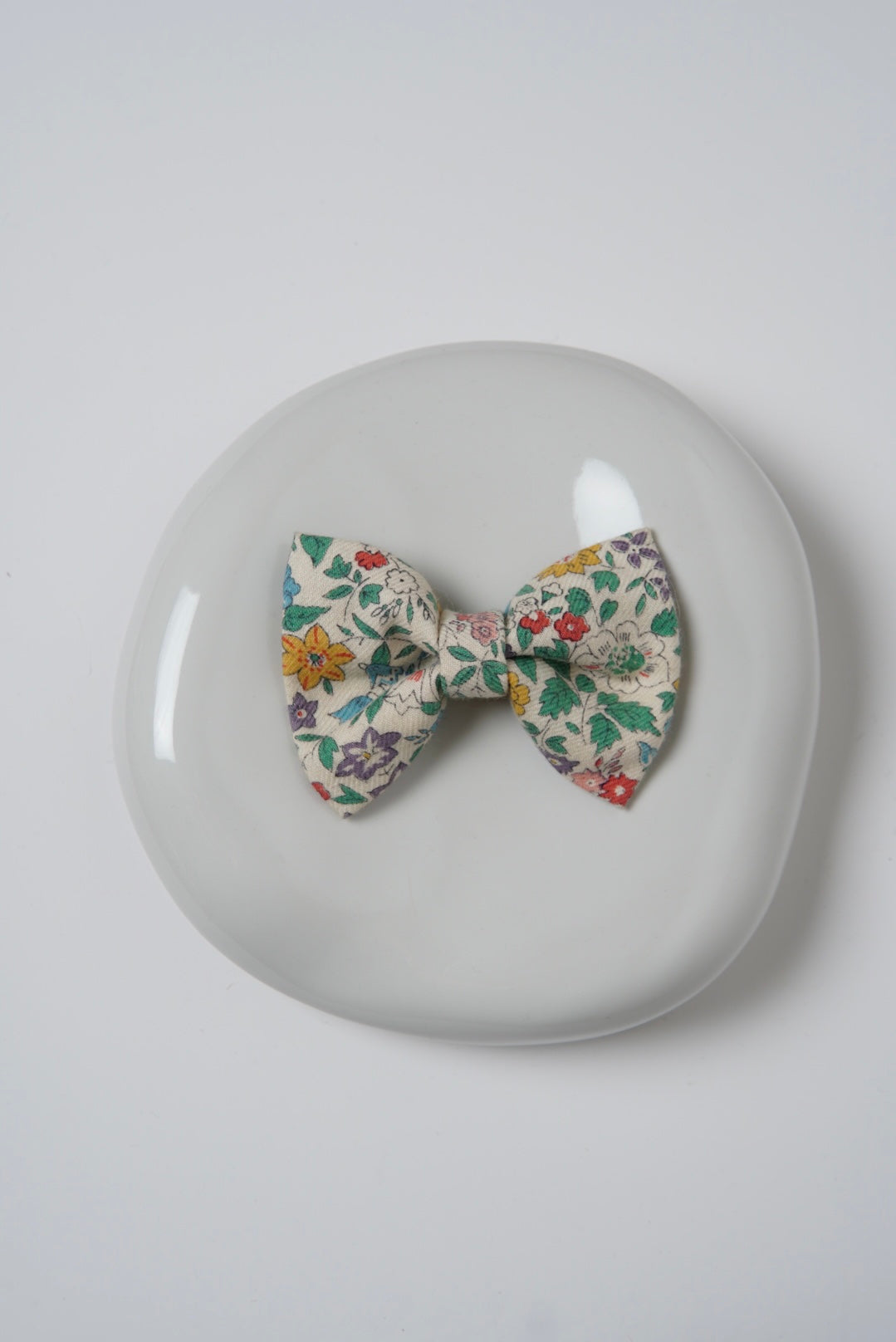 Dog bow tie, floral print